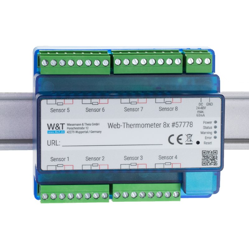 W&T WebThermograaf 8x, 8 points de mesure de température, Pt100/Pt1000, interface web