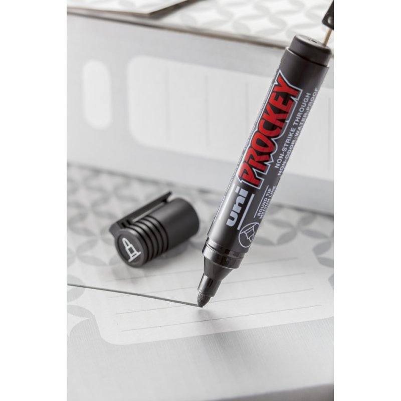 uni-ball permanente marker PROCKEY PM122/8 PF, 8 kleuren, 8 stuks