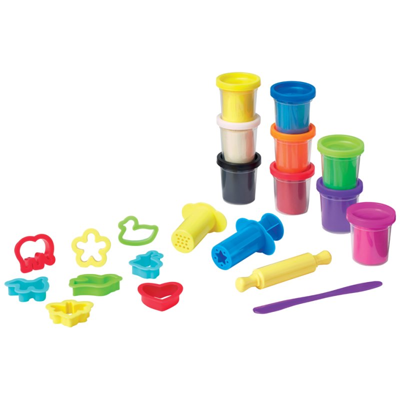 Maped modelling clay set with accessories, 21 pieces, 9 colours