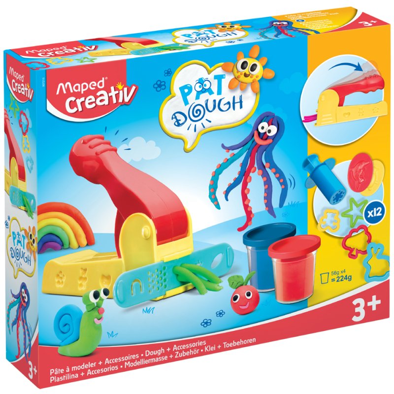 Maped Creativ modelling clay set with press and accessories, 16 pieces, from 3 years