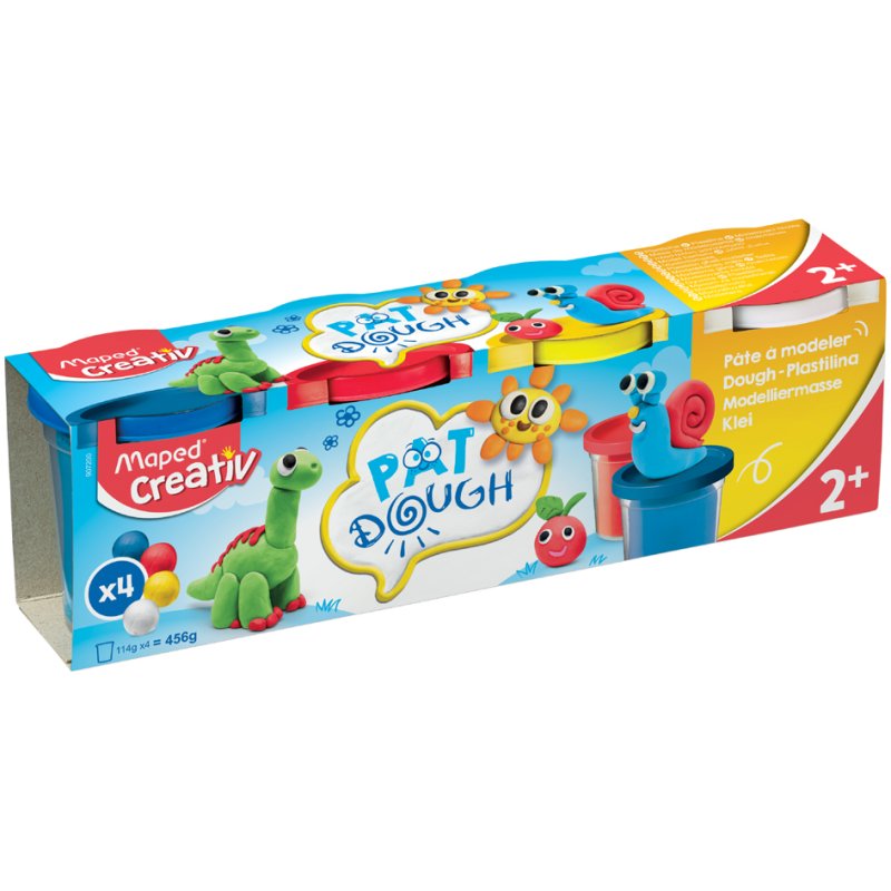Maped pâte à modeler set, 4 couleurs, 456 g, 4 pots