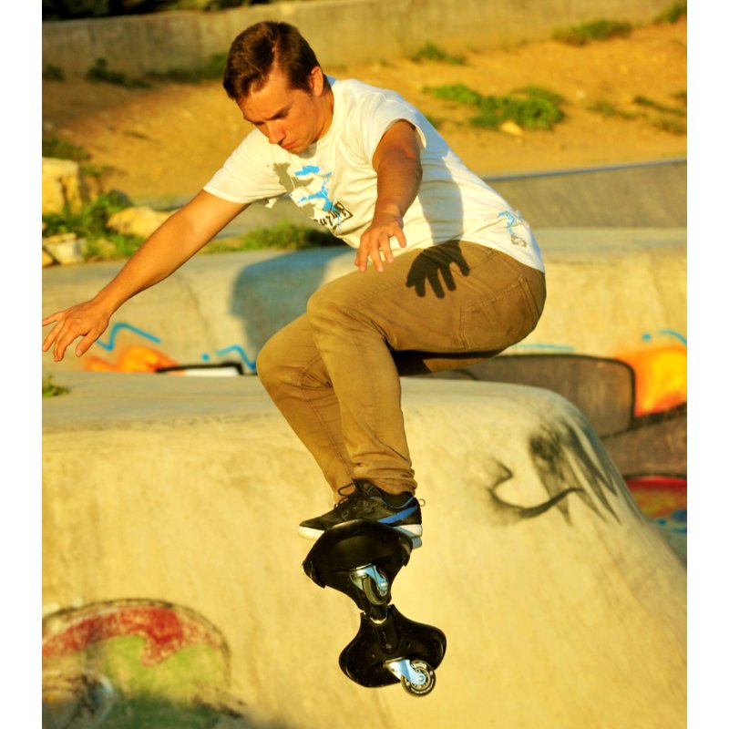 StreetSurFing waveboard Original Black Glitch, 360° draaibare wielen, ABEC7 kogellagers, 100 kg