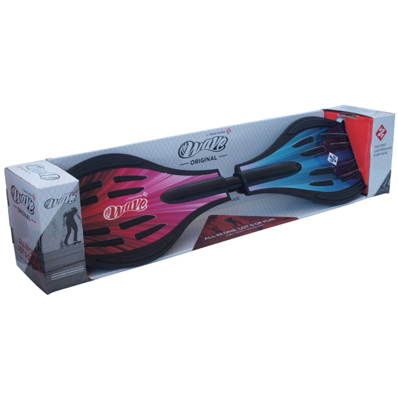 StreetSurFing waveboard Original Black Glitch, 360° draaibare wielen, ABEC7 kogellagers, 100 kg