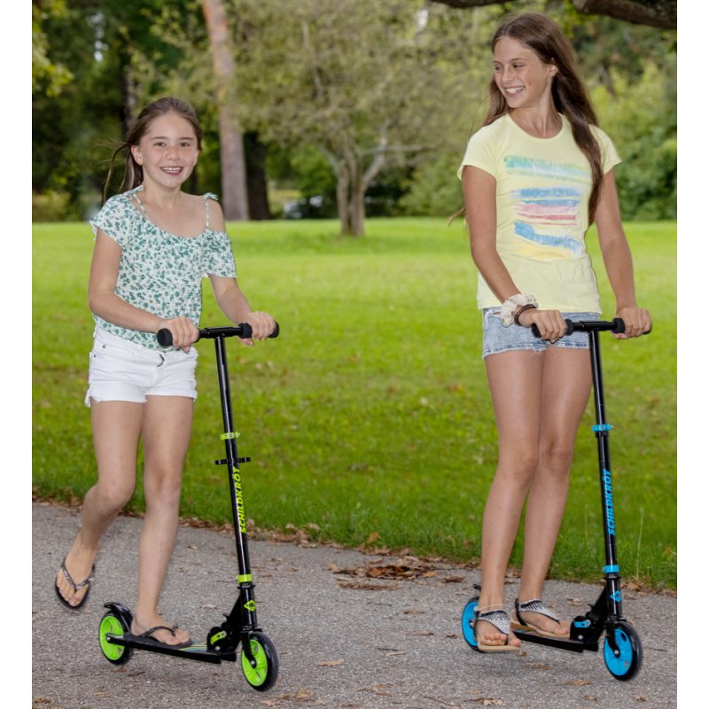 SCHILDKRÖT Junior Step trottinette urbaine, vert, roues PU 145 mm, pliable