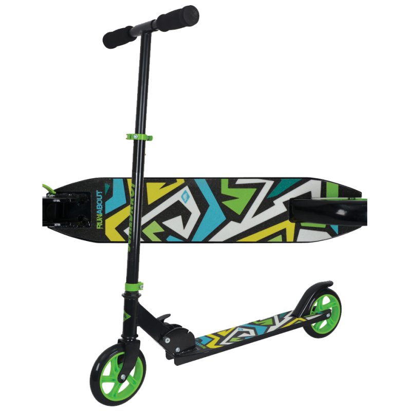 SCHILDKRÖT Junior Step trottinette urbaine, vert, roues PU 145 mm, pliable