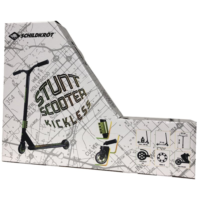 SCHILDKRÖT planche acrobatique avec freins à pied, plateau aluminium 500×100 mm, capacité 100 kg