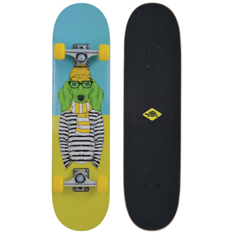 SCHILDKRÖT skateboard Kick 31", rouge, plateau érable