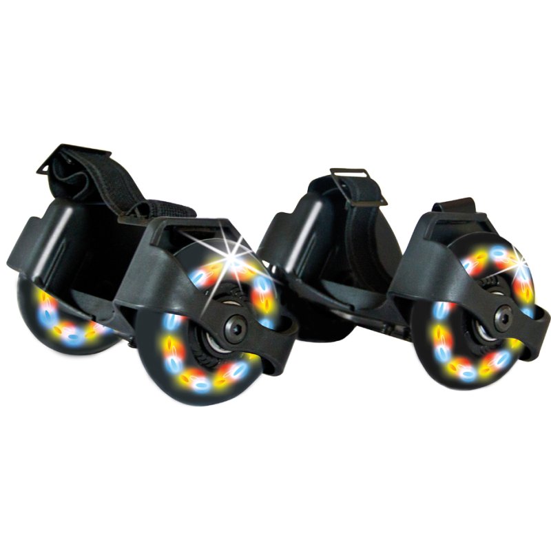 SCHILDKRÖT chaussons à talons Flashy Rollers, LED clignotante, capacité 75 kg