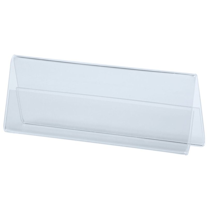 deflecto porte-nom de table, DIN A6, polystyrène transparent, toit