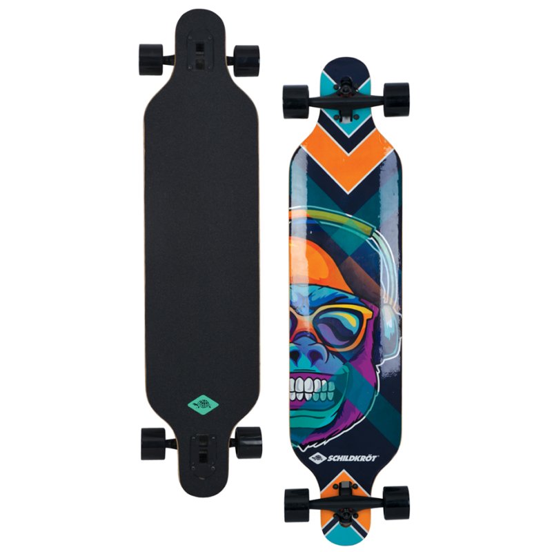 SCHILDKRÖT Longboard 790×200 mm, maple deck, 90 kg load capacity