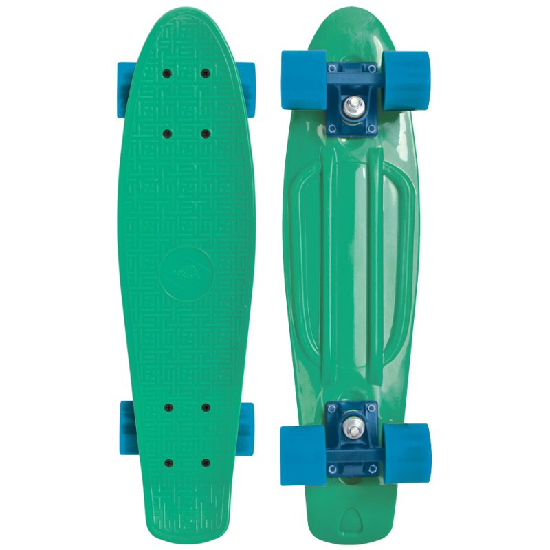 SCHILDKRÖT planche de skateboard rétro Native, vert, 560×140 mm