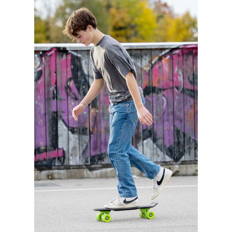 SCHILDKRÖT planche de skateboard rétro Native, vert, 560×140 mm