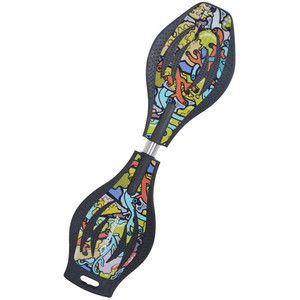 SCHILDKRÖT waveboard Good Vibes Ocean Drive, anti-slip structuur, 80 mm PU wielen