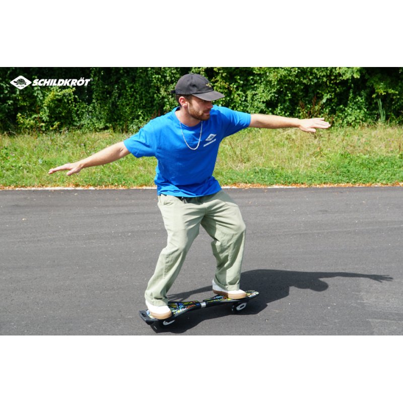 SCHILDKRÖT waveboard Good Vibes Graffiti, 80 mm PU-wielen, draagkracht 80 kg