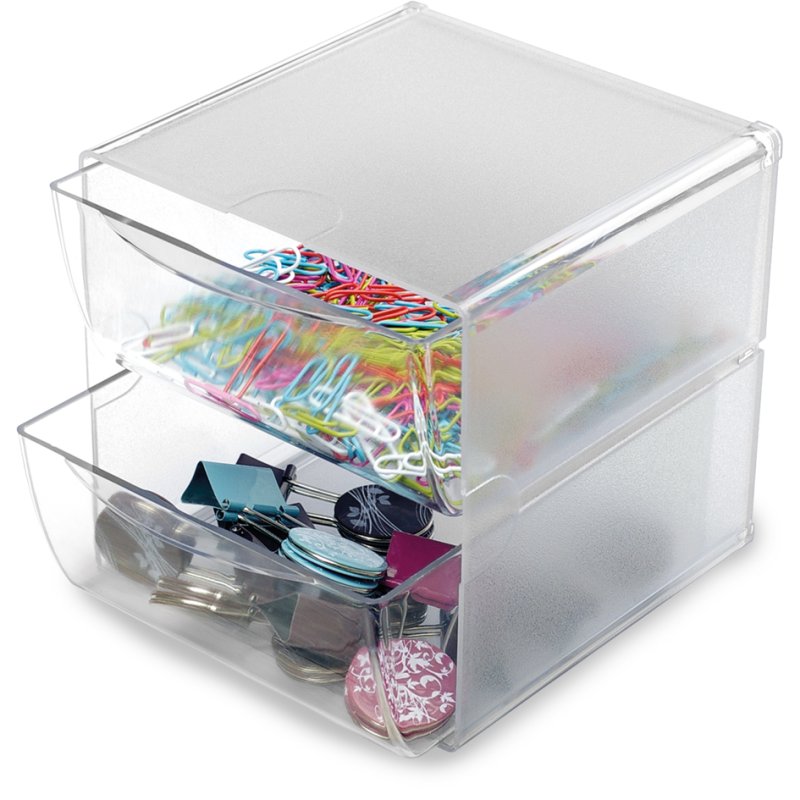 Deflecto boîte de rangement Cube, 1 compartiment, transparent, 152×152×152 mm