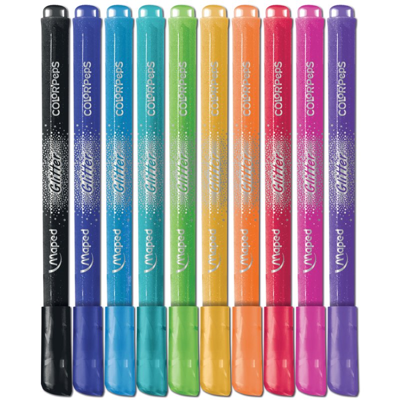Maped COLOR'PEPS glitter felt-tip pens, 1.5 mm, 10 pieces