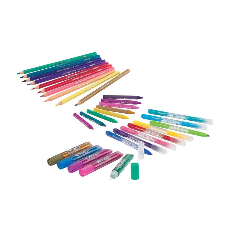 Maped boîte de dessin Color'Peps, coffret scintillant, 31 pièces