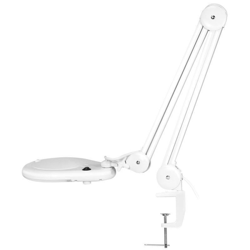 LogiLink LED loeplamp met tafelklem, 2,25x vergroting, wit, 9 watt