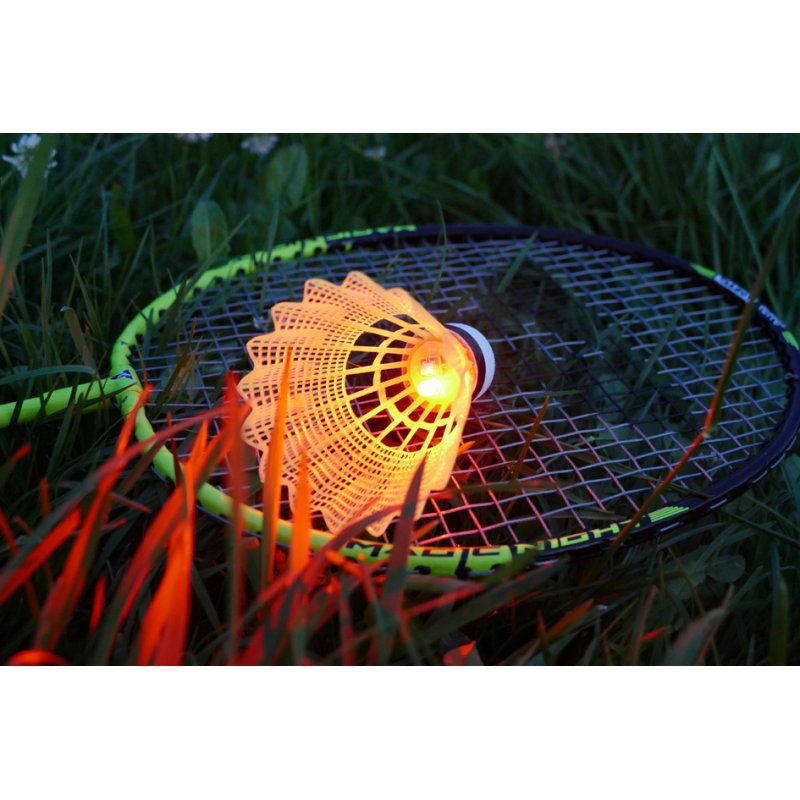 TALBOT torro nachtbadmintonset Magic Night, LED-verlichting, 2 rackets
