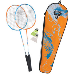 TALBOT torro badmintonset '2 Aanvallers', 2 rackets, 2 shuttles, draagtas