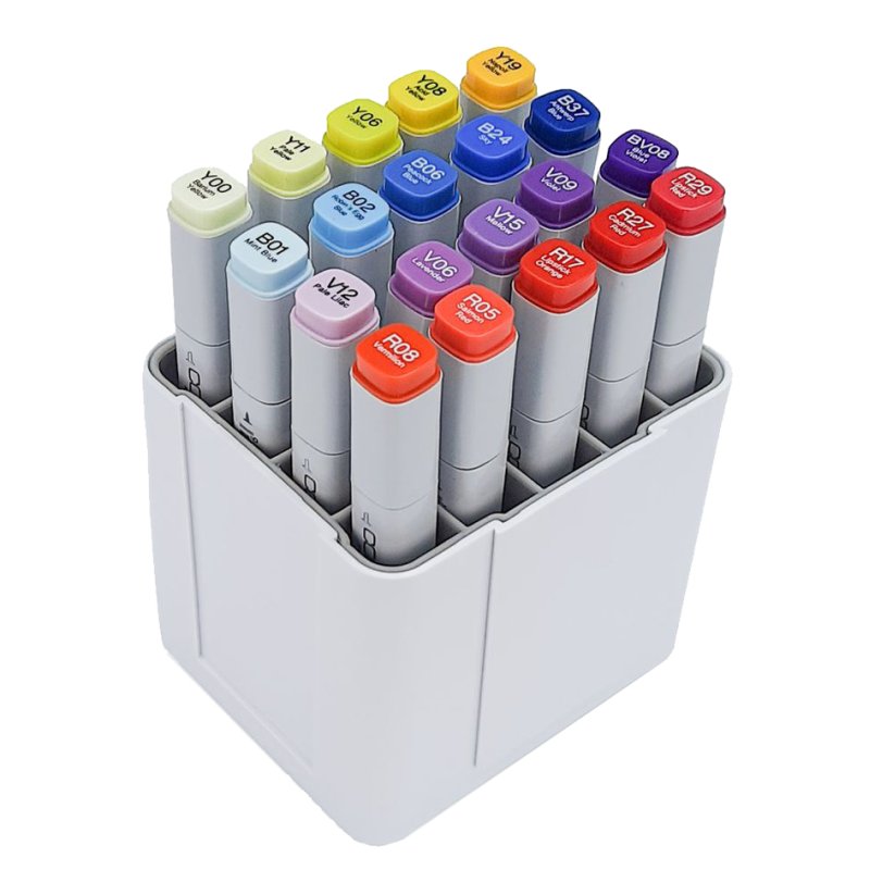 deflecto Marker Orga, wit, voor 20 markers, flexibel uitbreidbaar