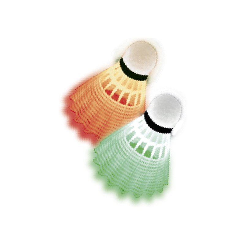 TALBOT torro badmintonbal Magic Night LED, met LED-licht, 2 stuks