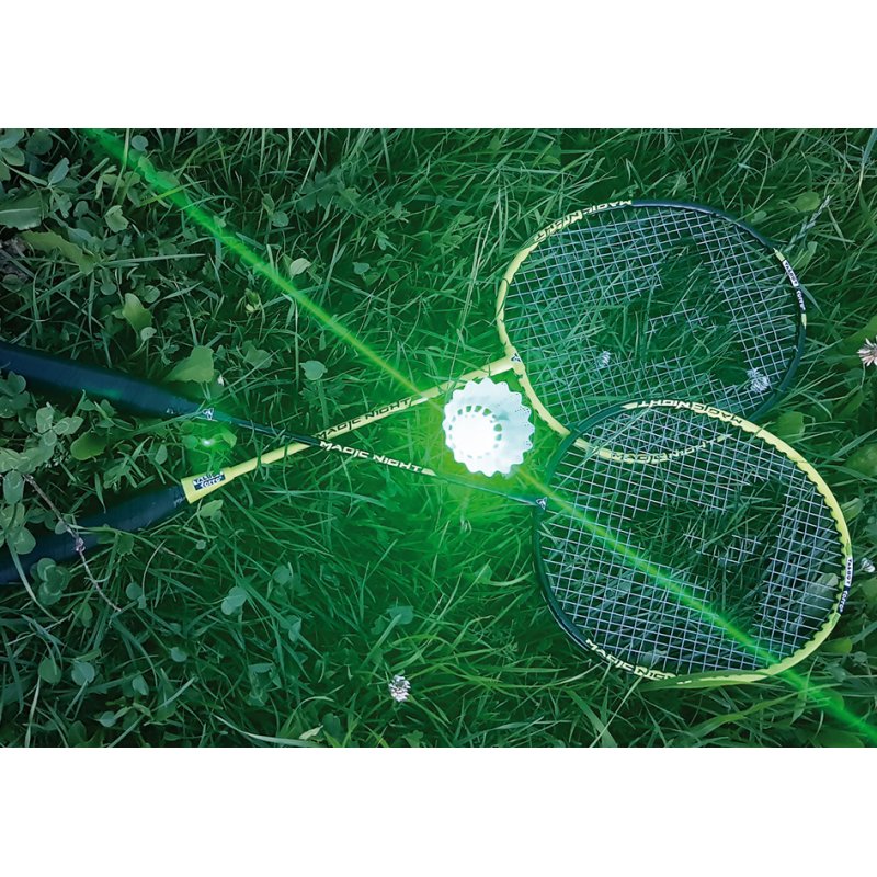 TALBOT torro badmintonbal Magic Night LED, met LED-licht, 2 stuks