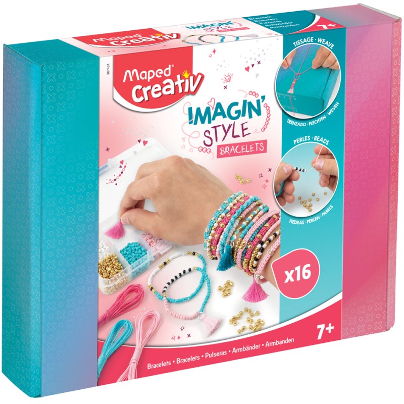Maped set de créativité bracelets Style Fantaisie, 16 bracelets, à partir de 7 ans