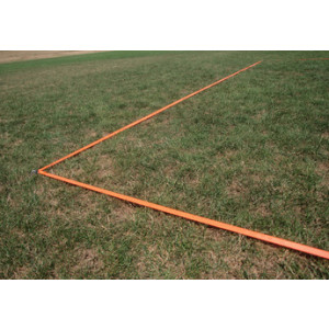 TALBOT torro Speed badmintonveld speelveldbelijning, 2 rode banden 5,5×5,5 m, 8 haringen