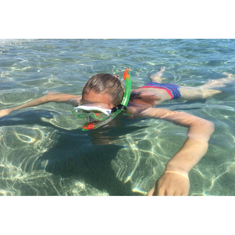 SCHILDKRÖT junior snorkelset Bermuda, maat 27-32, lichtgroen