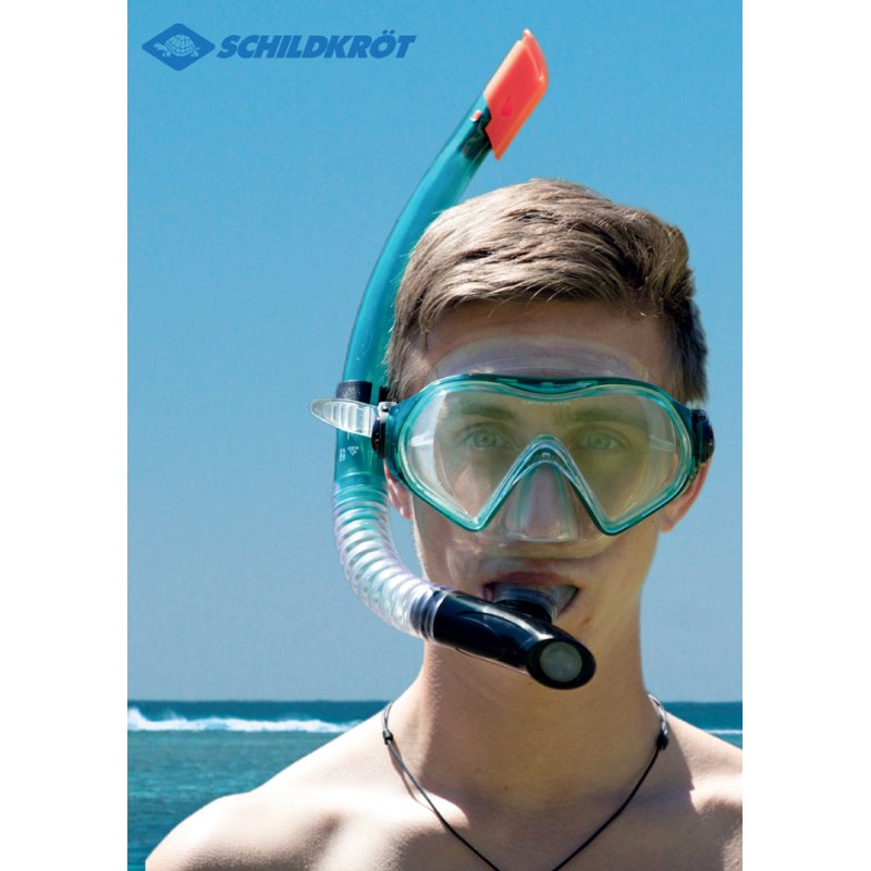 SCHILDKRÖT ensemble de snorkling Cayman, taille 43-47, turquoise, complet