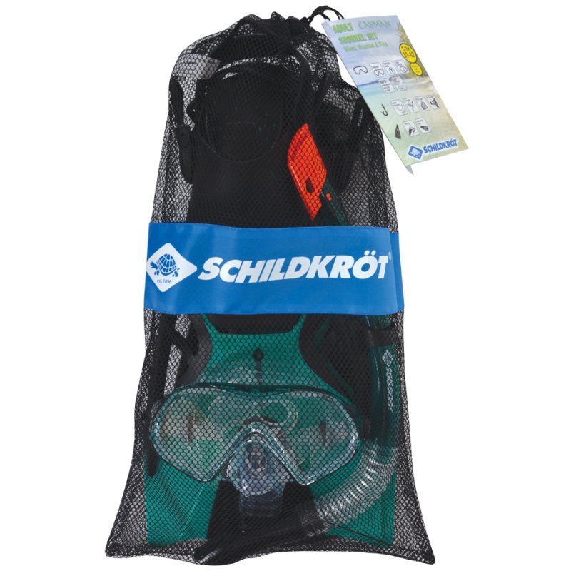 SCHILDKRÖT ensemble de snorkling Cayman, taille 43-47, turquoise, complet