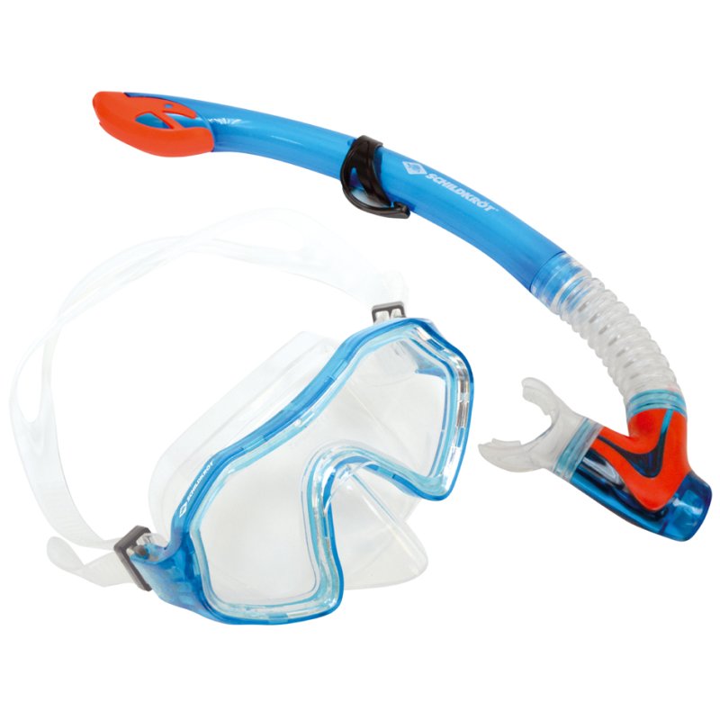 SCHILDKRÖT Junior snorkel set Barbados, 2-piece, blue
