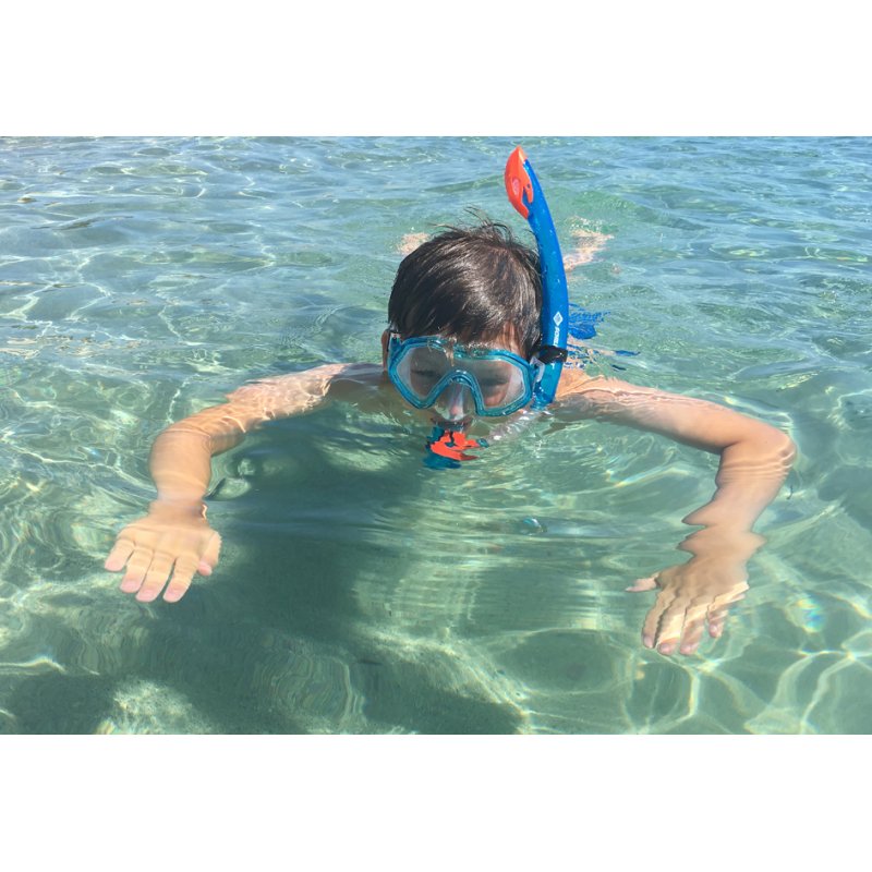 SCHILDKRÖT Junior snorkel set Barbados, 2-piece, blue
