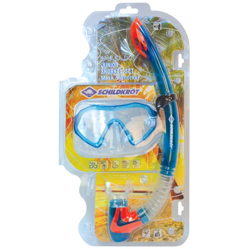 SCHILDKRÖT Junior snorkel set Barbados, 2-piece, blue