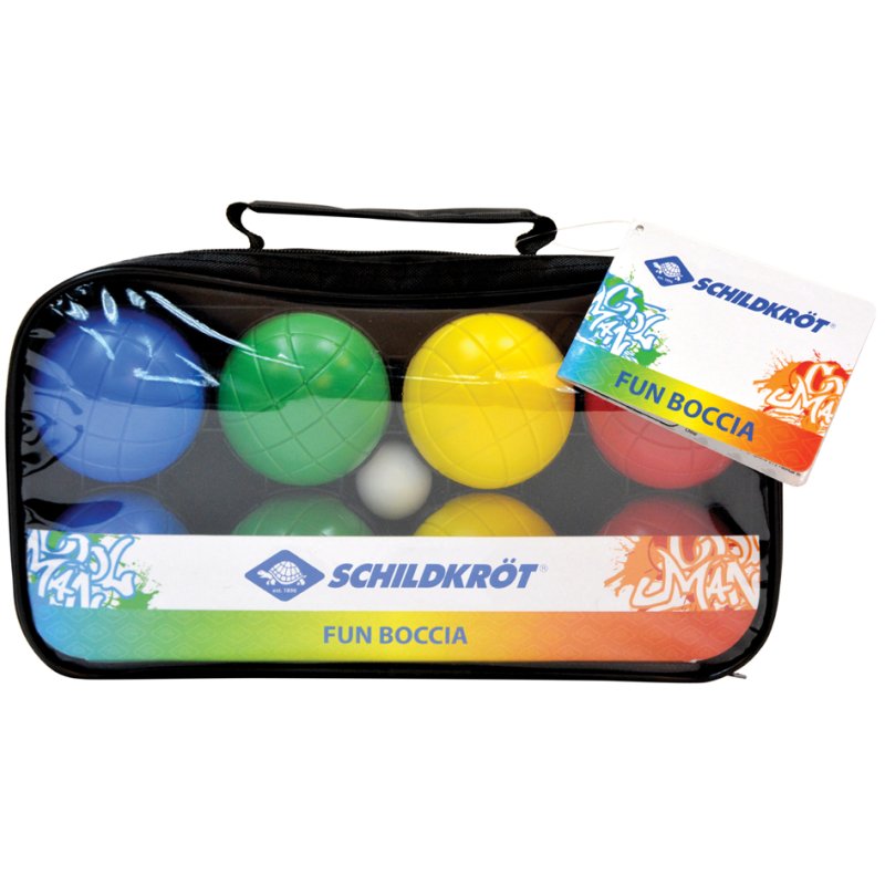 SCHILDKRÖT boccia set, plastic, assorted colours, 8 balls