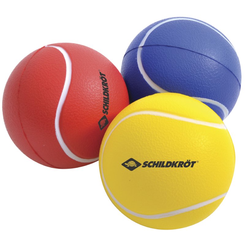 SCHILDKRÖT zachte ballen, 70 mm, gekleurd assortiment, 3 stuks