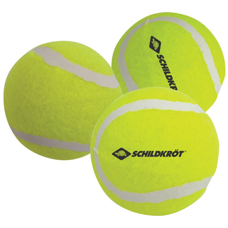 SCHILDKRÖT balles de tennis, jaune, lot de 3 pièces