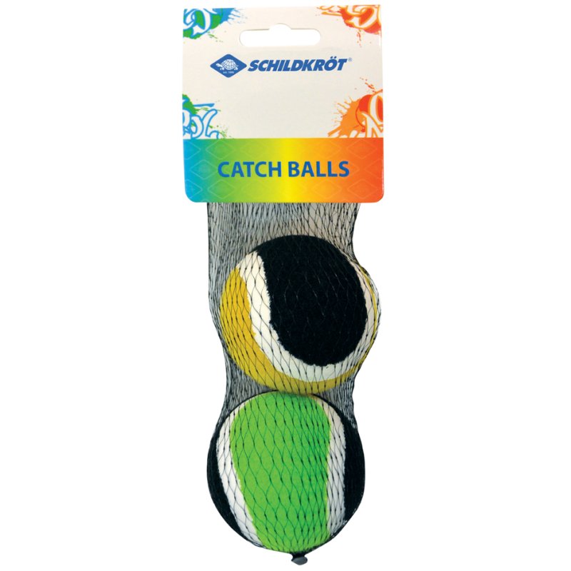 SCHILDKRÖT balles de remplacement, jaune/noir et vert/noir, 2 pièces