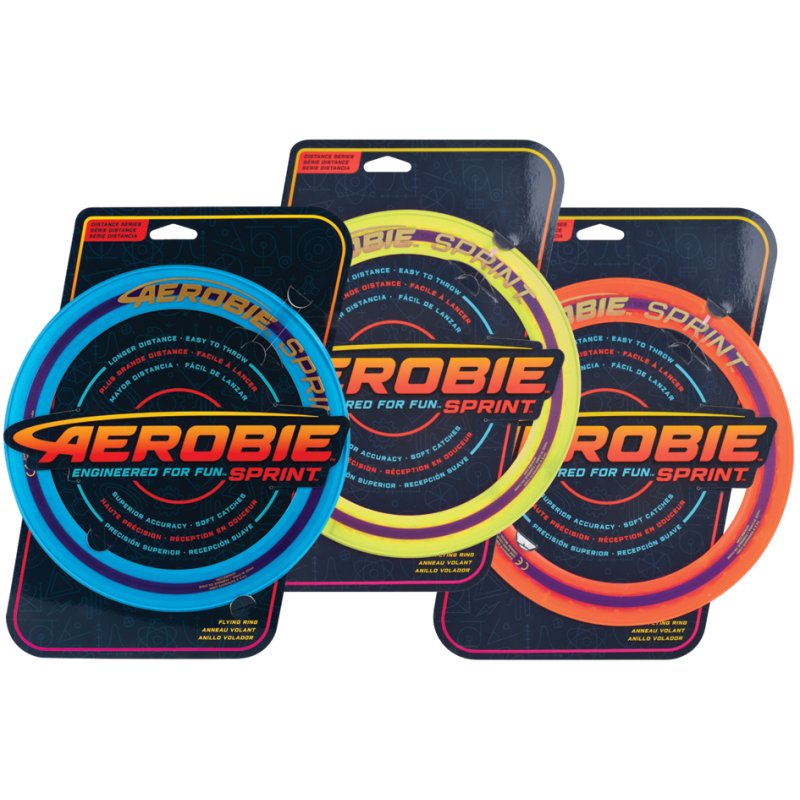Aerobie Sprint werpring, diameter 250 mm, gekleurd gesorteerd