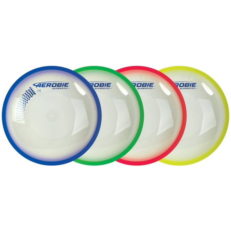 Aerobie werpschijf Superdisc, diameter 25 cm, kleur gesorteerd