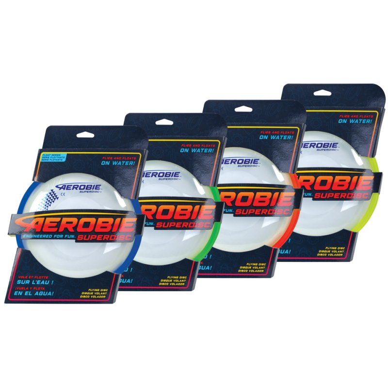 Aerobie werpschijf Superdisc, diameter 25 cm, kleur gesorteerd