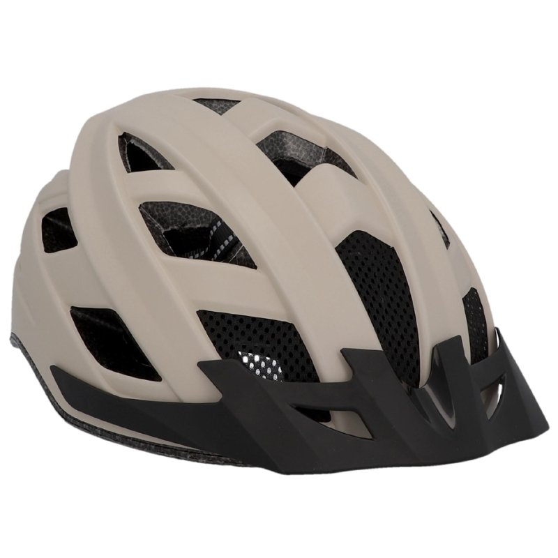 FISCHER bicycle helmet Urban Plus Dallas, beige, size S/M, integrated rear light