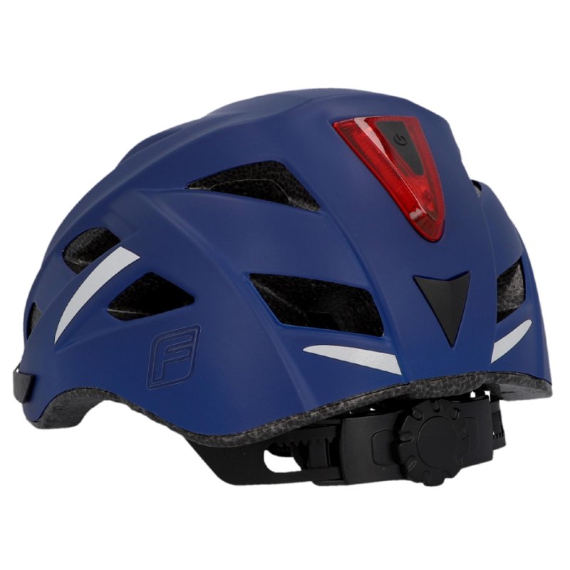 FISCHER casque vélo Urban Plus Boston, S/M, feu arrière intégré, 550-590 mm