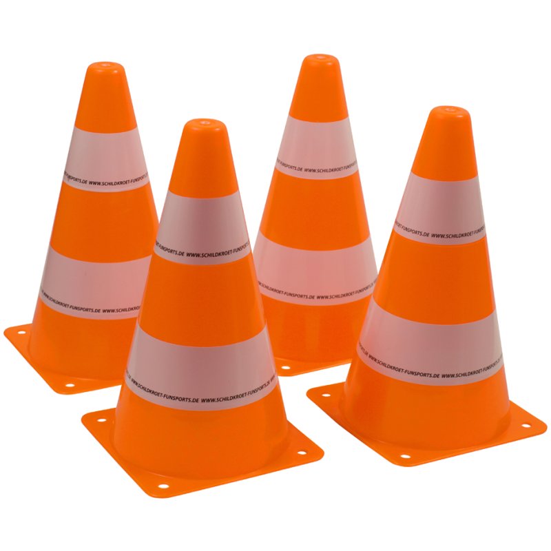 SCHILDKRÖT quilles, orange/blanc, 4 pièces, 23 cm de haut