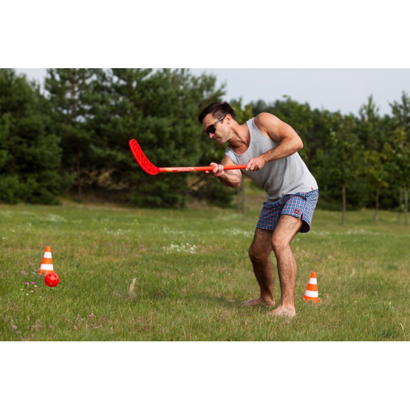 SCHILDKRÖT play hockey set Fun-Hockey, 4-piece, red/yellow