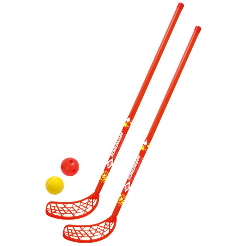 SCHILDKRÖT play hockey set Fun-Hockey, 4-piece, red/yellow
