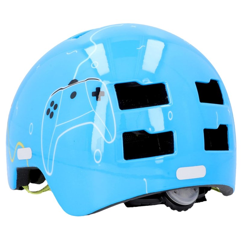 FISCHER BMX casque vélo enfants, taille S/M, feu arrière LED