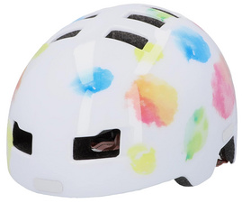 FISCHER kinderfietshelm BMX Spetteren, maat S/M, LED-achterlicht, 54-58 cm