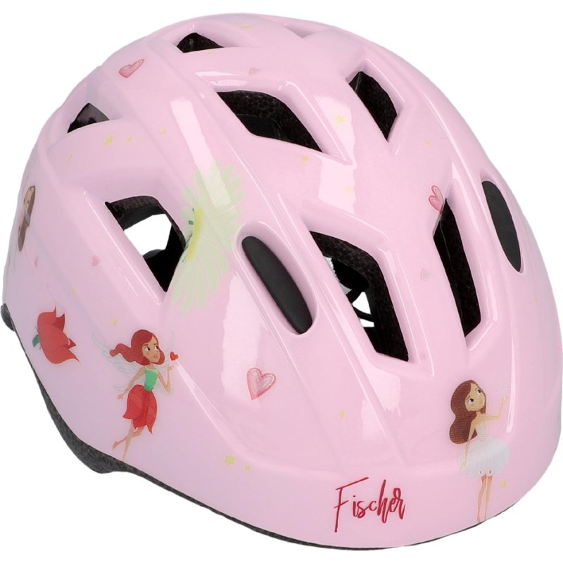 FISCHER kinderfietshelm Prinsesje, roze, maat XS/S, prinses-motief, 480-540 mm